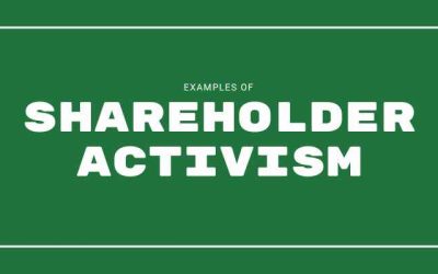 Examples of Shareholder Activism